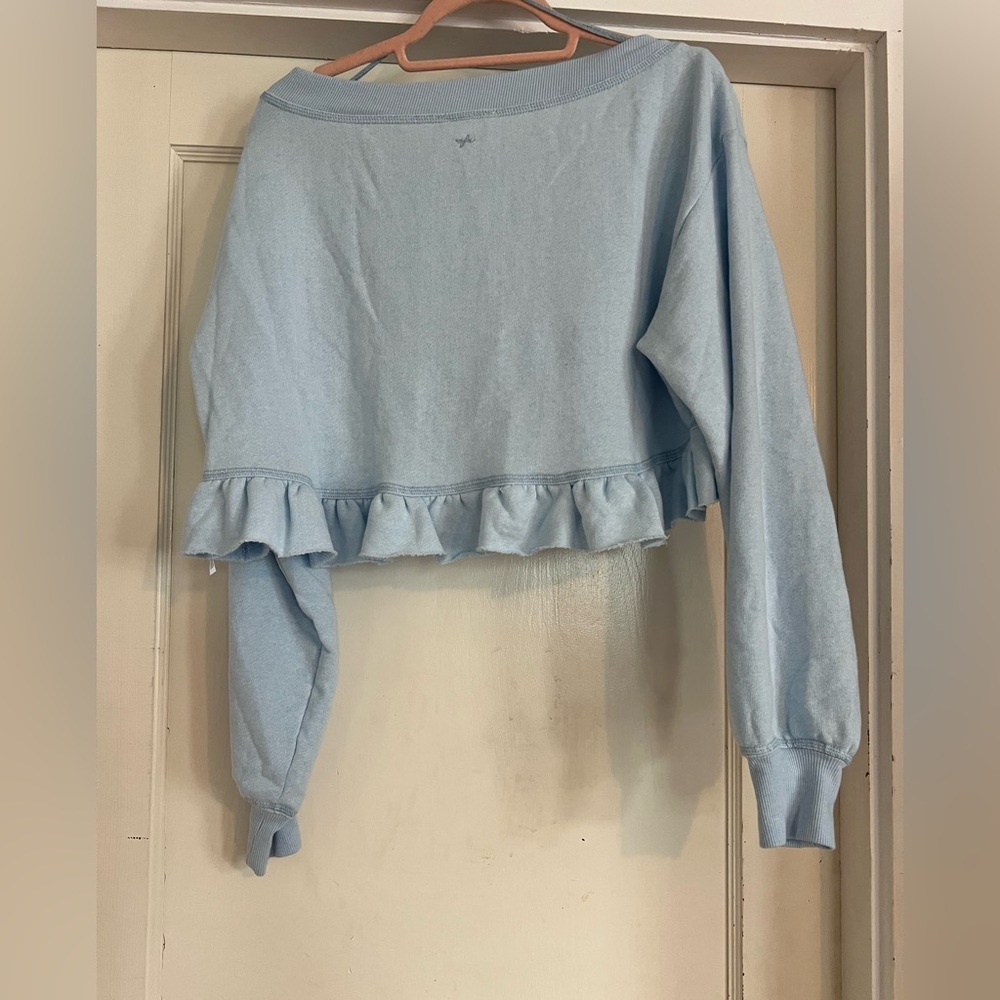 Urban Outfitters Lyra Ruffle Drop-Waist Mimi Skort Set in Light Blue XS NWT - Picture 4 of 10